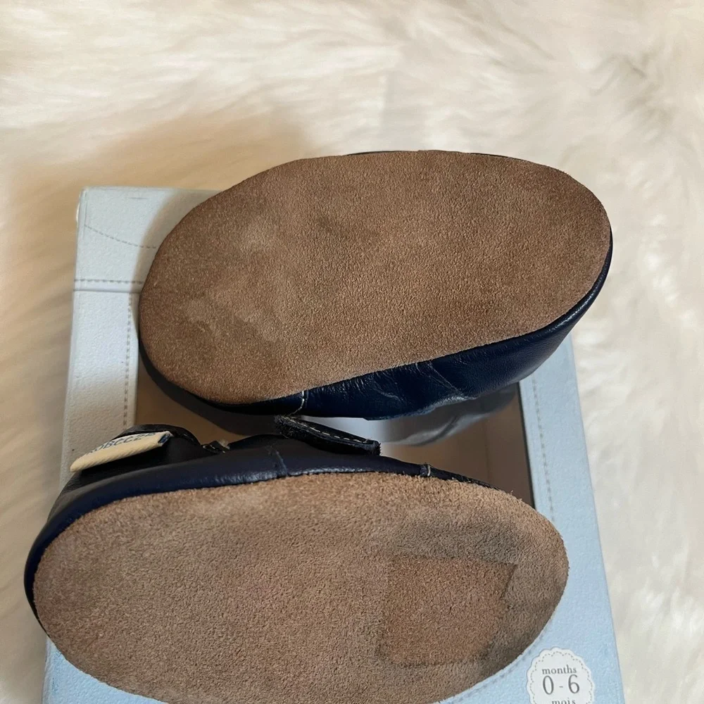 Robeez Soft Sole Navy Sports Baby Shoes
